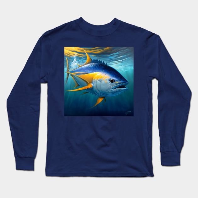 Yellow Fin Tuna Long Sleeve T-Shirt by TheCore